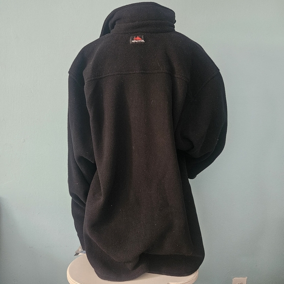 vintage button-up fleece crew jacket 1990s TV Chicago Hope Sierra Sport L - Picture 3 of 10